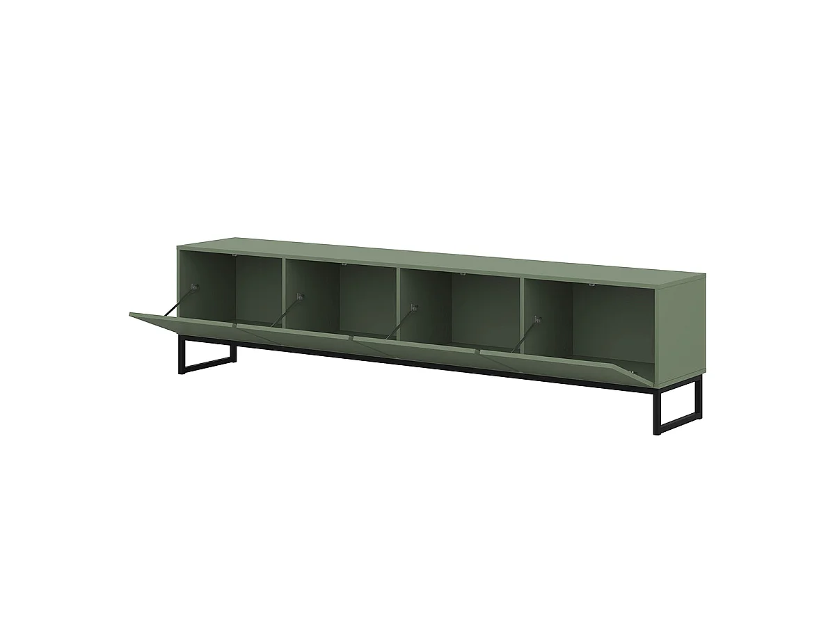 Meuble TV 4 portes 209 cm Loa Vert
