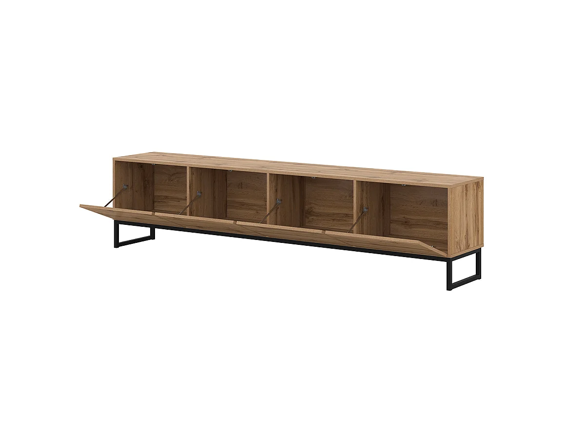 Meuble TV 4 portes 209 cm Loa Bois
