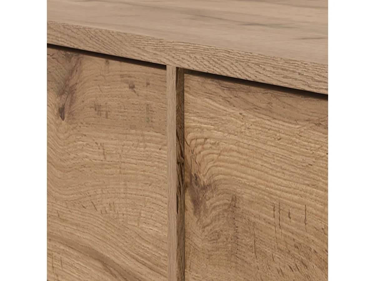 Meuble TV 4 portes 209 cm Loa Bois
