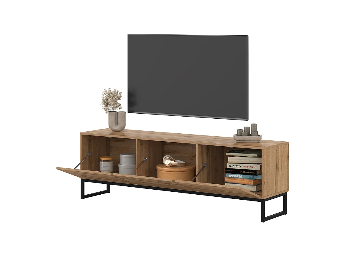3-ovinen TV-kaappi, pituus 157 cm, puu
