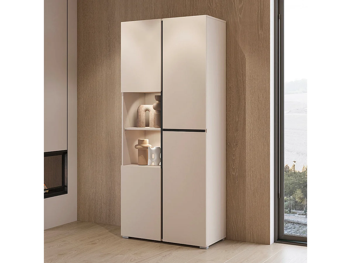 Lilia Cashmere 2-Door China Cabinet