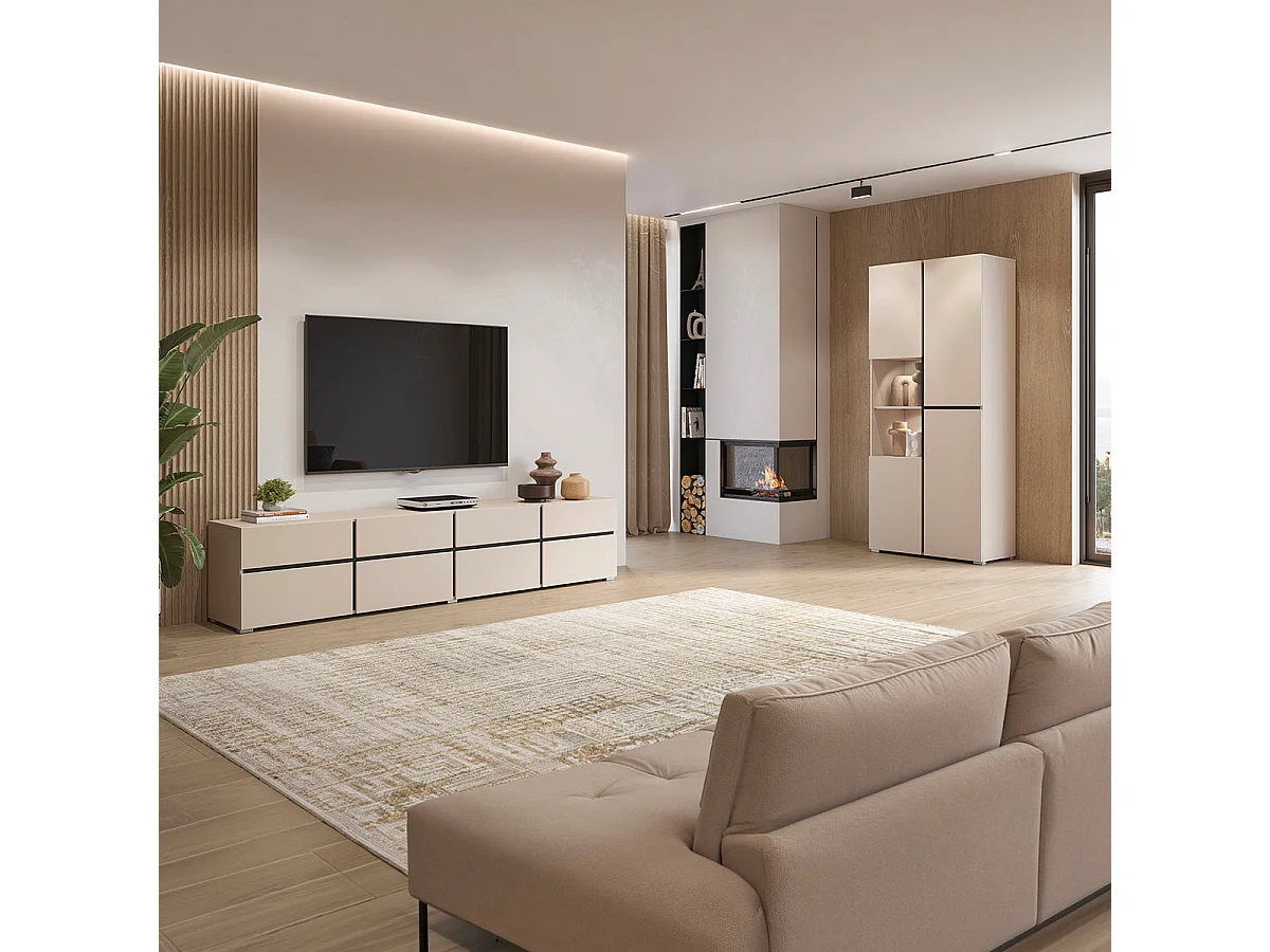 Lilia Cashmere 2-Door China Cabinet