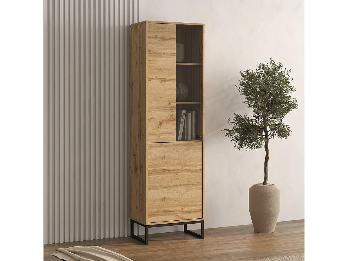 Vitrina 2 puertas Loa Madera