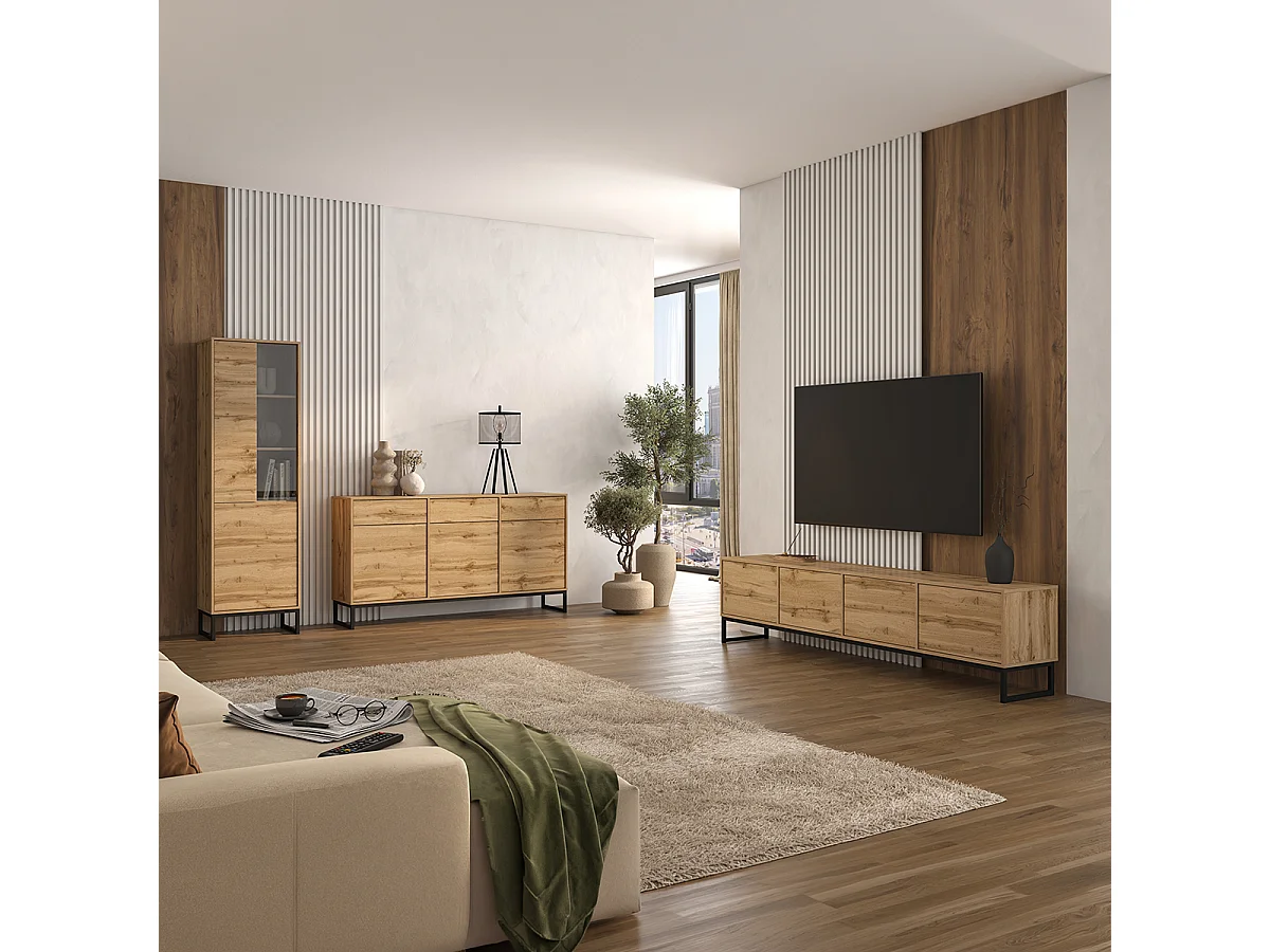 Vitrina 2 puertas Loa Madera