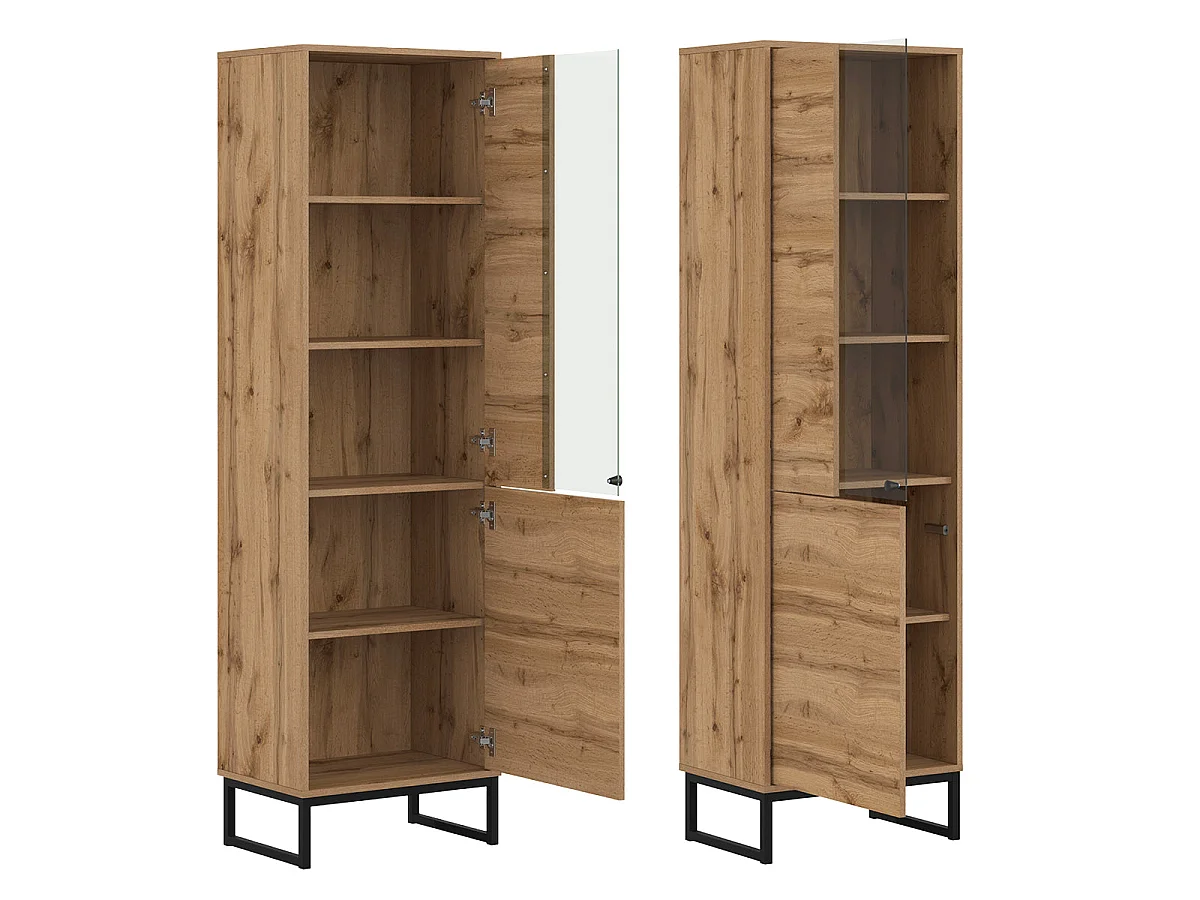 Loa Wood 2-Door Display Cabinet