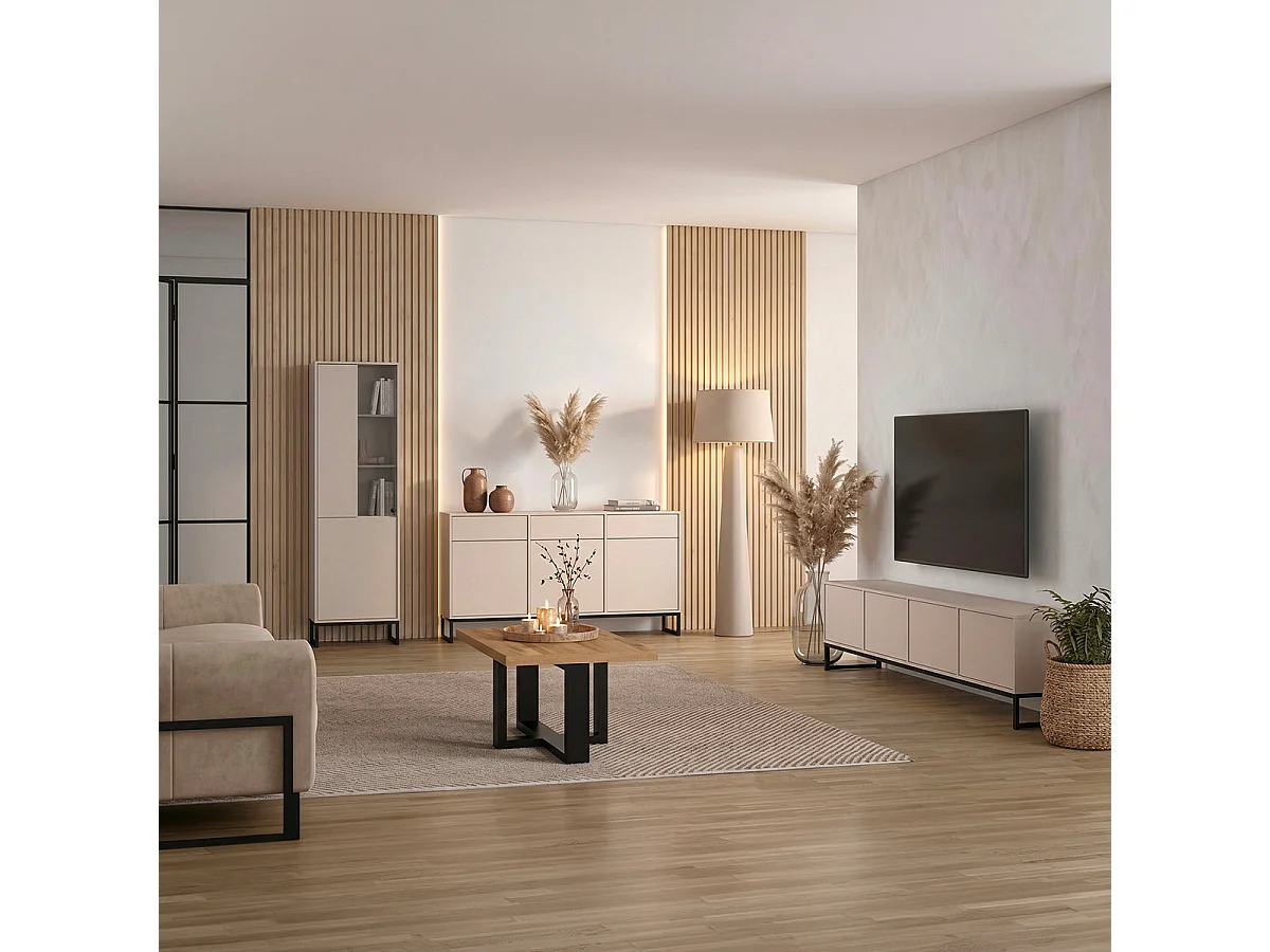 Loa Cashmere 2-Door Display Cabinet
