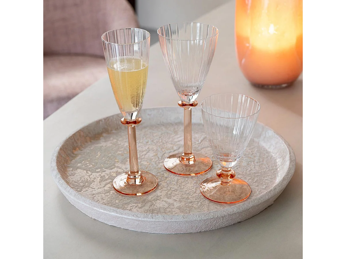 Plateau Déco en Terre Cuite "Amphore" 40cm Rose