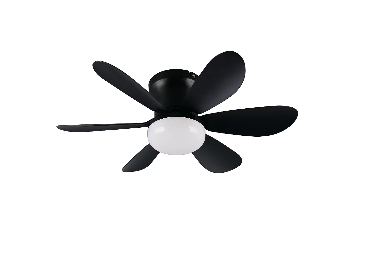 Plafondventilator LUND - 53x53x16 cm - Zwart