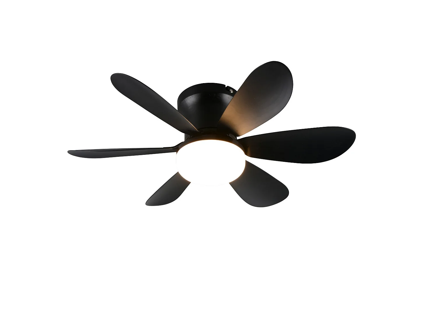 Plafondventilator LUND - 53x53x16 cm - Zwart