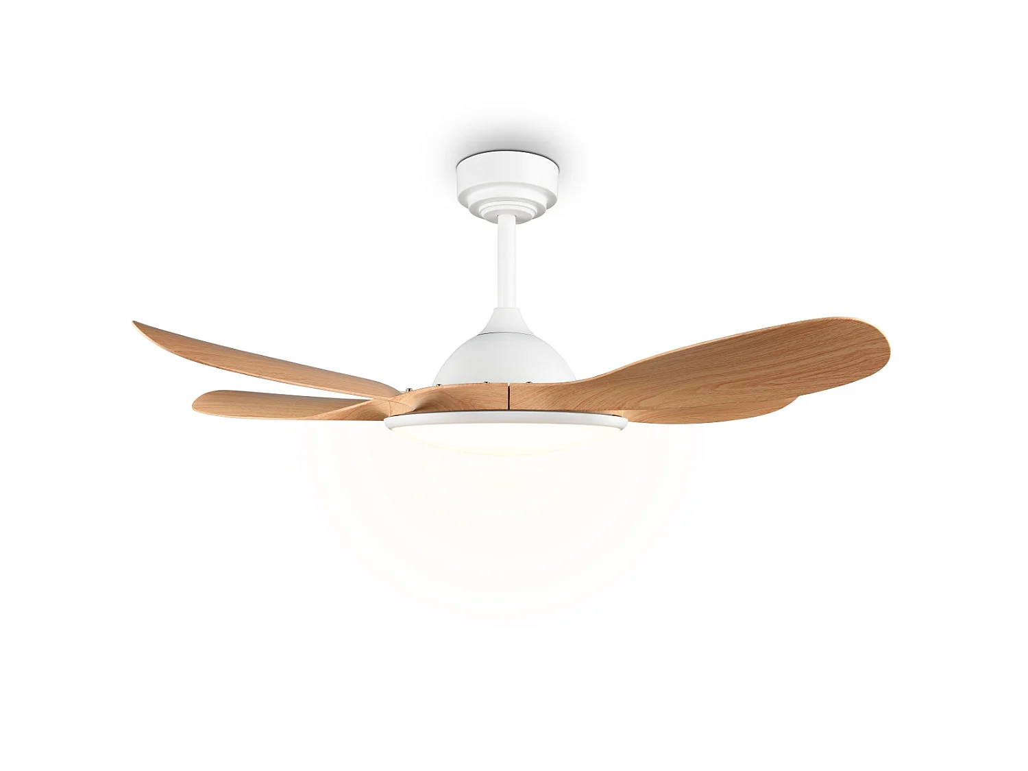 Plafondventilator FLEN - 108x108x43 cm - Bruin