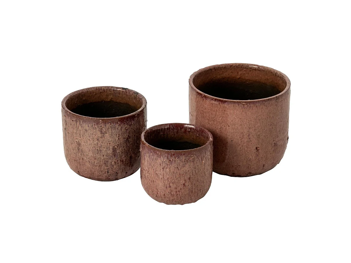 Cache-Pot en Céramique "Rosalia" 18cm Rose
