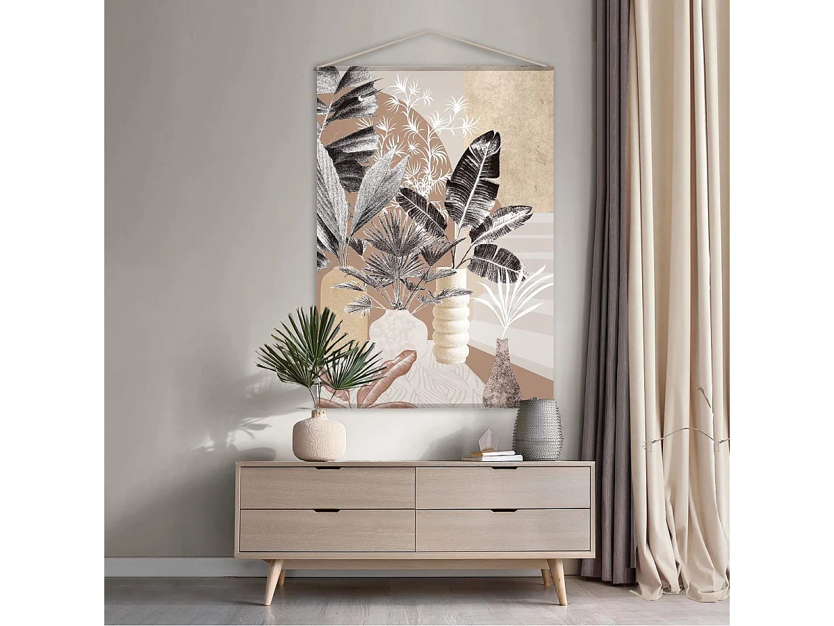 Toile Murale à Suspendre "Florale" 90x130cm Multicolore