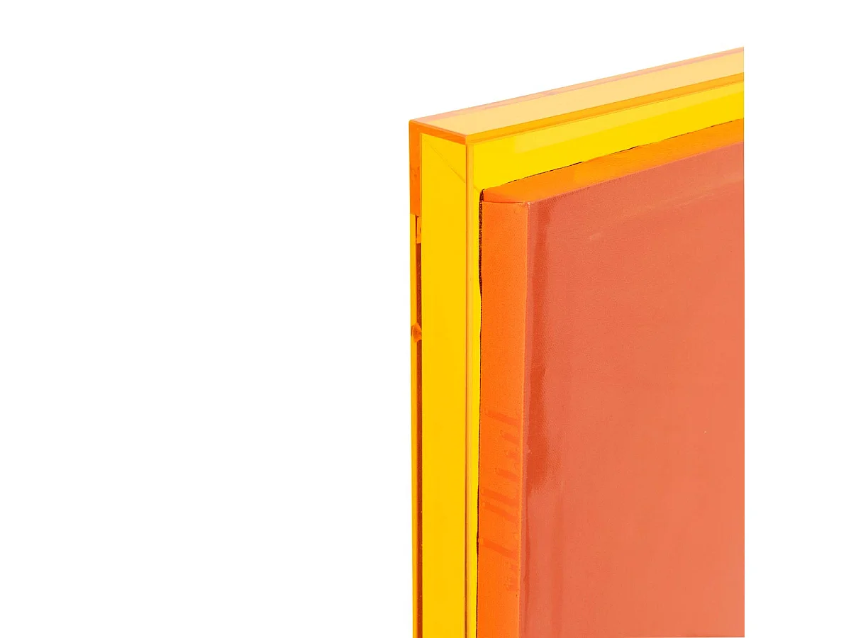 Toile Murale Déco "Moderne" 60x80cm Orange Fluo