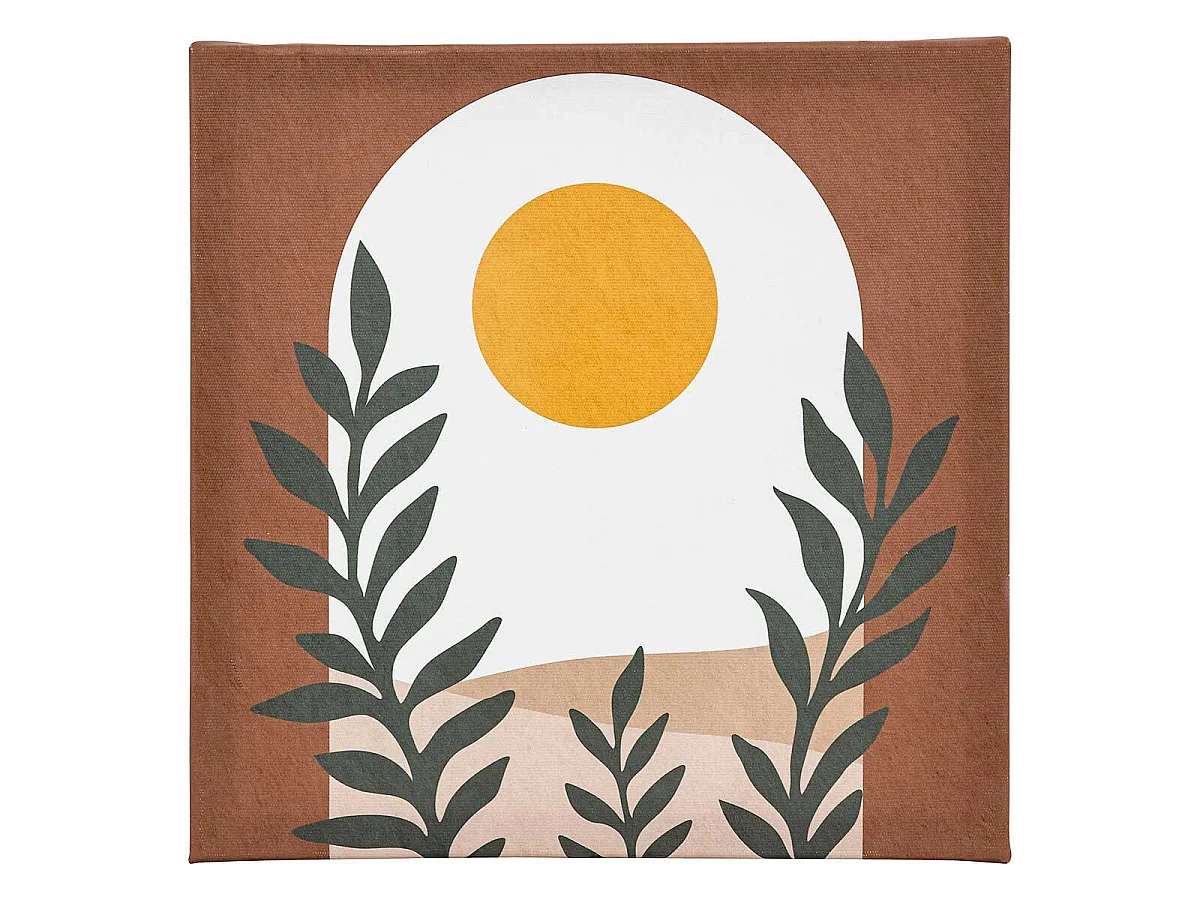 Lot de 5 Toiles Imprimées "Cynthia" 25x25cm Soleil