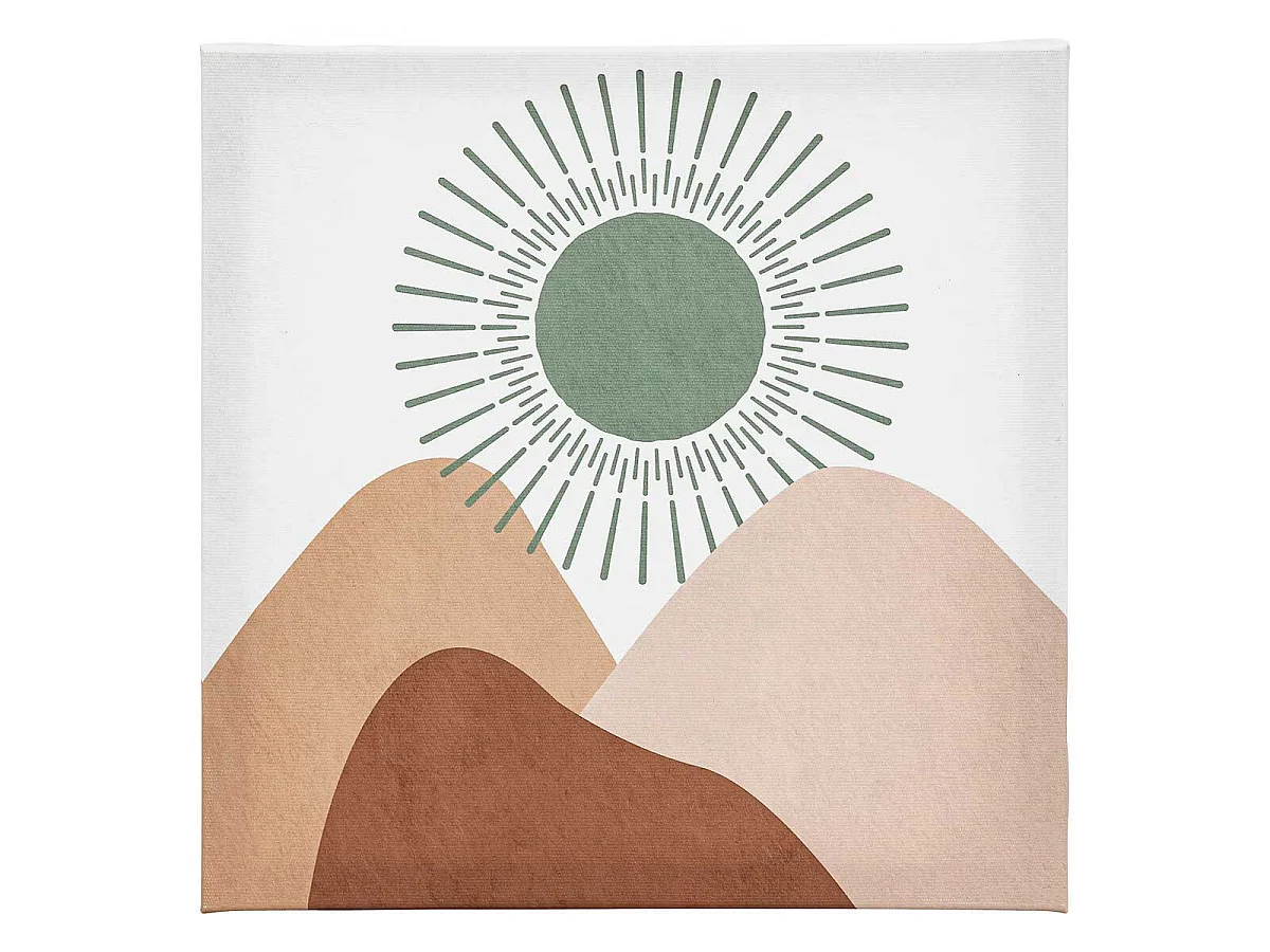 Lot de 5 Toiles Imprimées "Cynthia" 25x25cm Soleil
