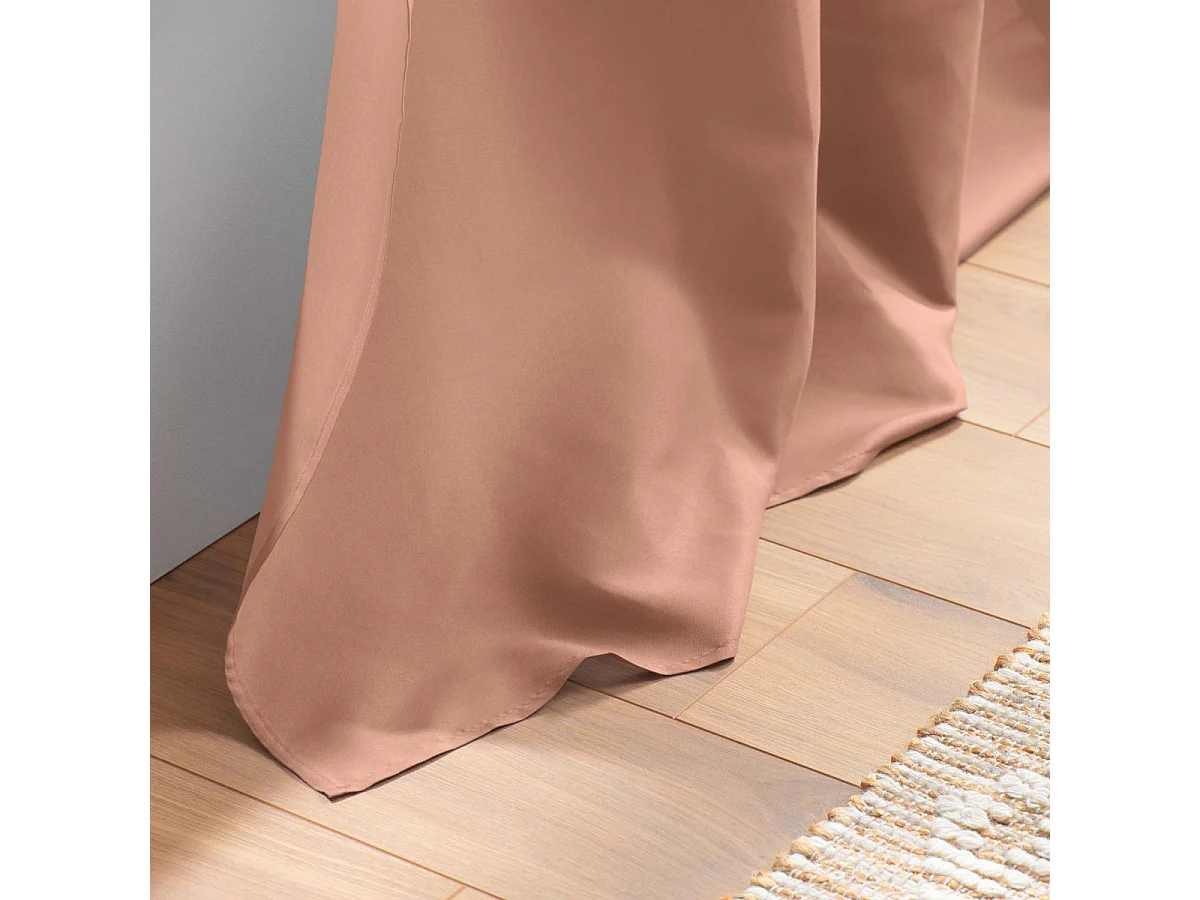 Rideau à Œillets "Absolu" 140x260cm Rose Blush