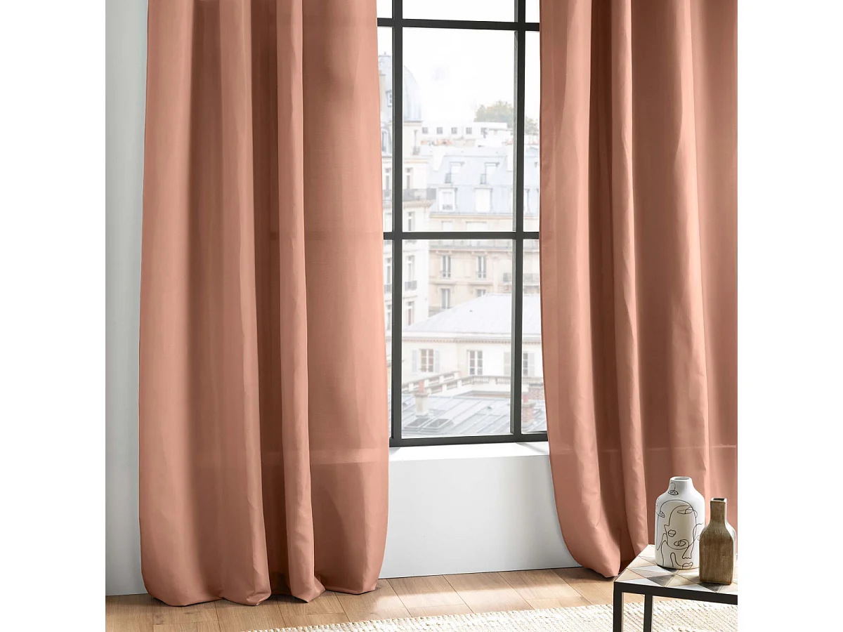 Rideau à Œillets "Absolu" 140x260cm Rose Blush
