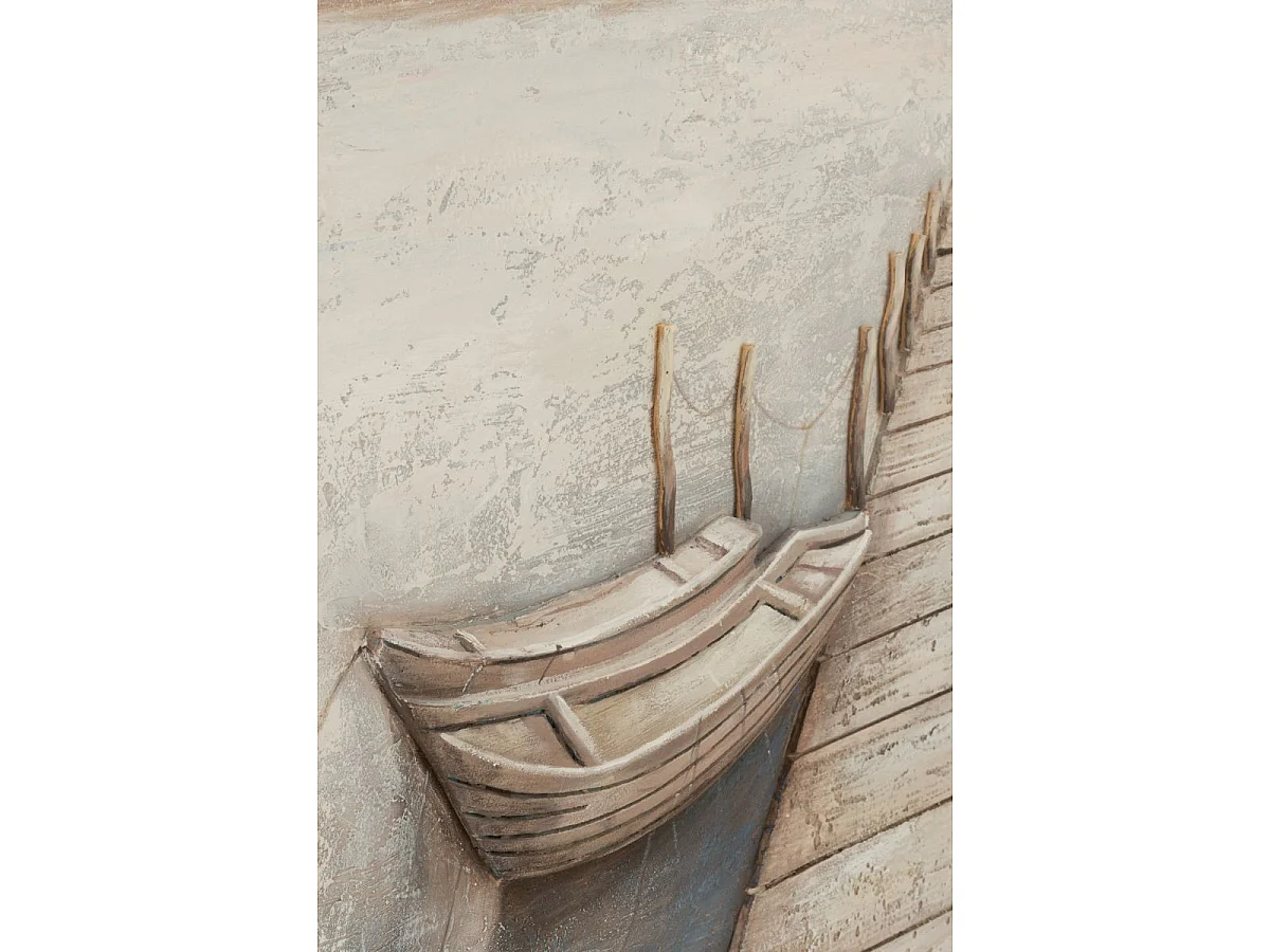 Toile Peinture Déco "Mog" 80x120cm Multicolore