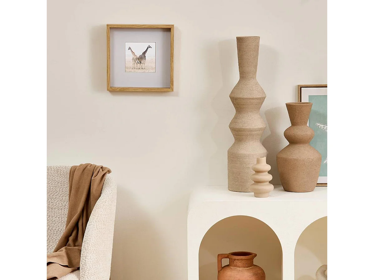 Cadre Photo Déco "Axel" 25x25cm Naturel