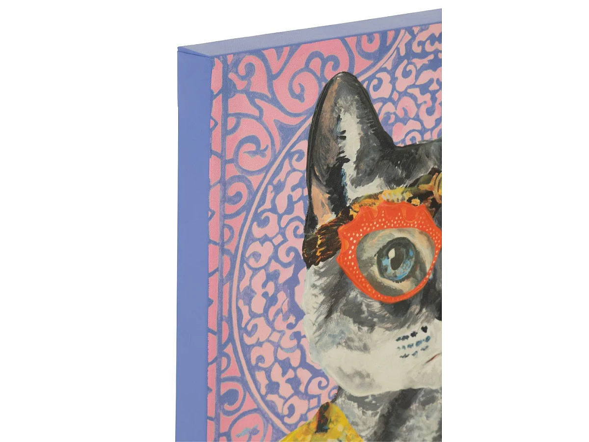 Toile Déco Chat "Popart" 40x50cm Multicolore