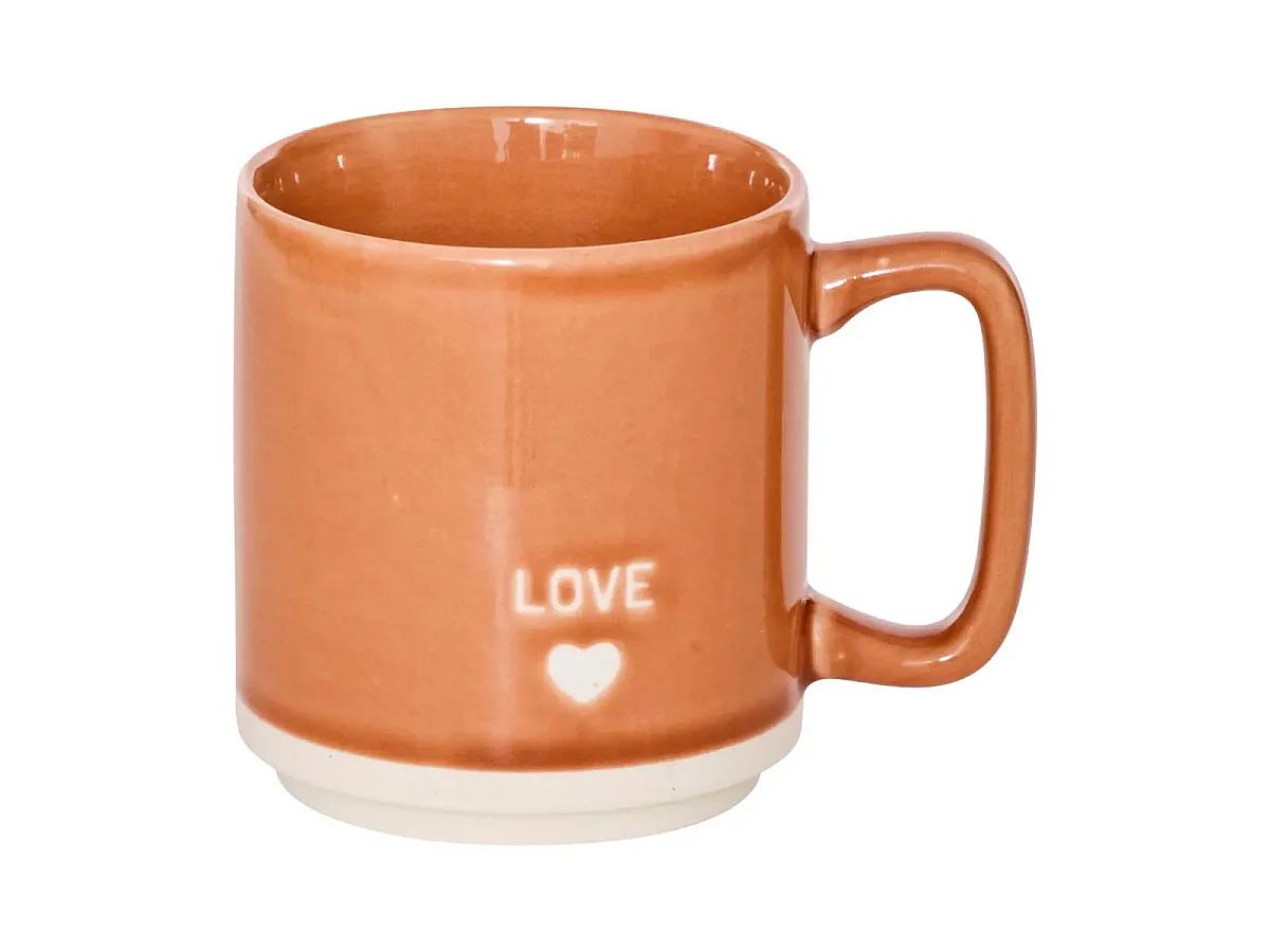 Lot de 4 Mugs sur Rack "Relax" 34cl Multicolore