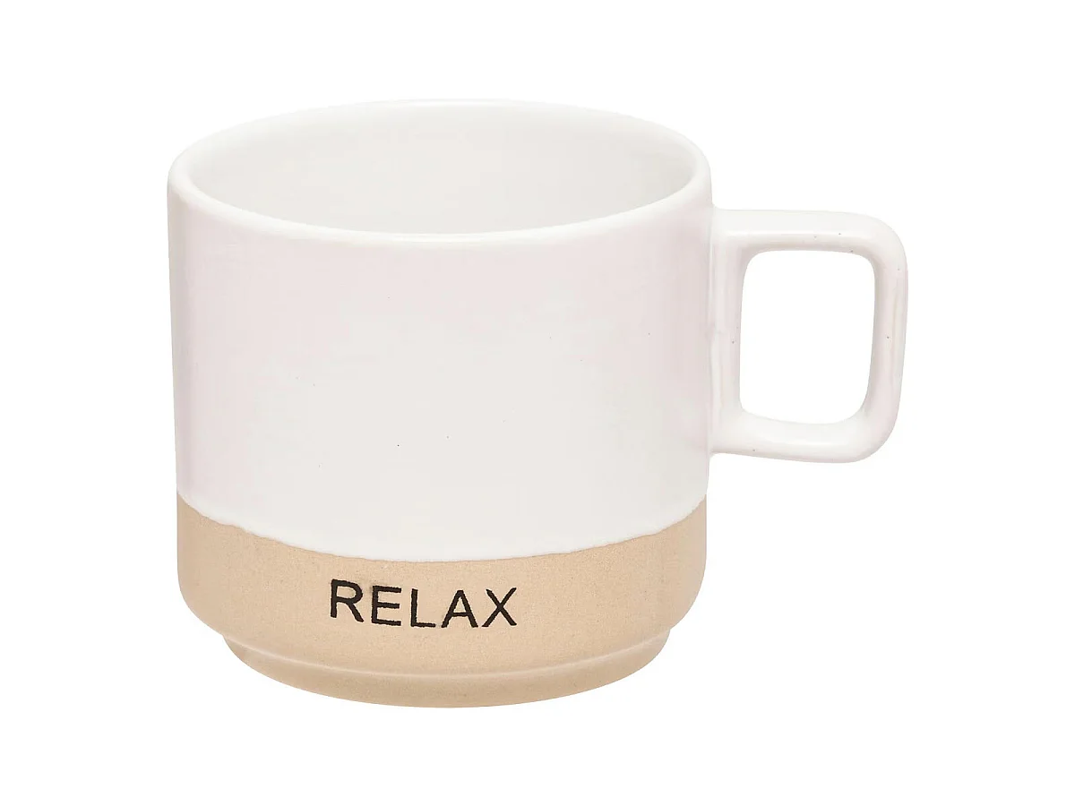 Lot de 4 Mugs sur Rack "Luca" 24cl Multicolore