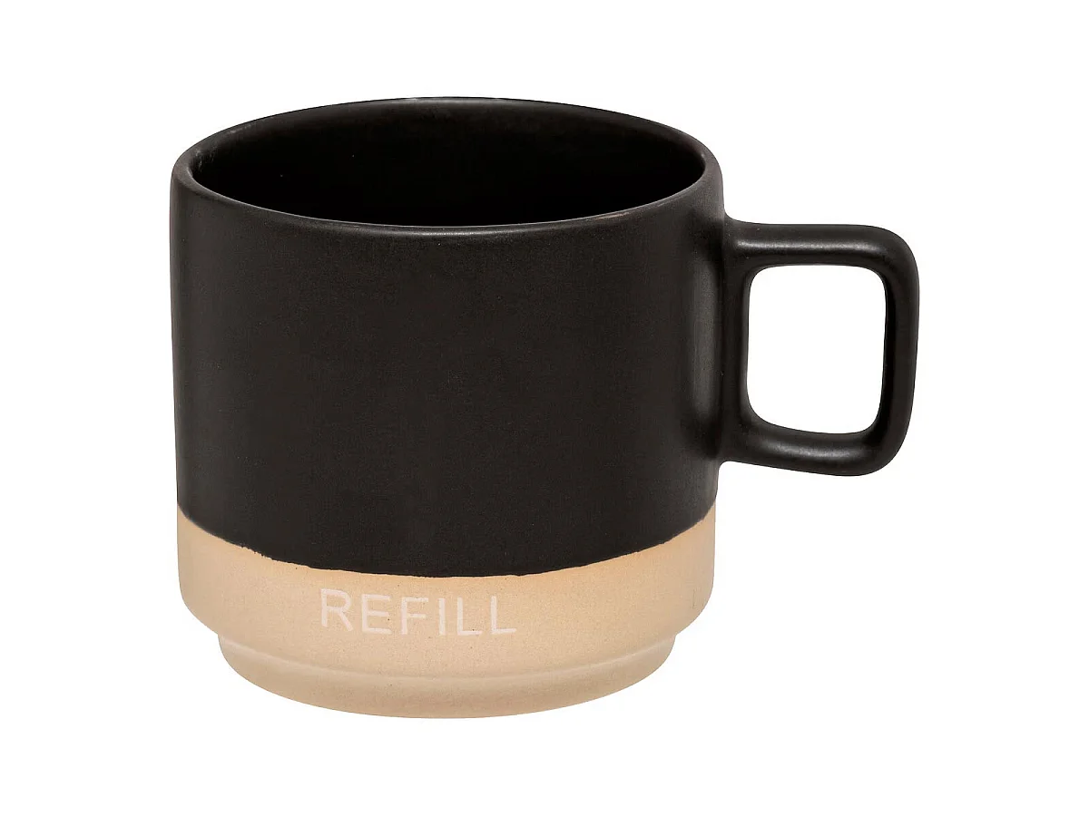 Lot de 4 Mugs sur Rack "Luca" 24cl Multicolore
