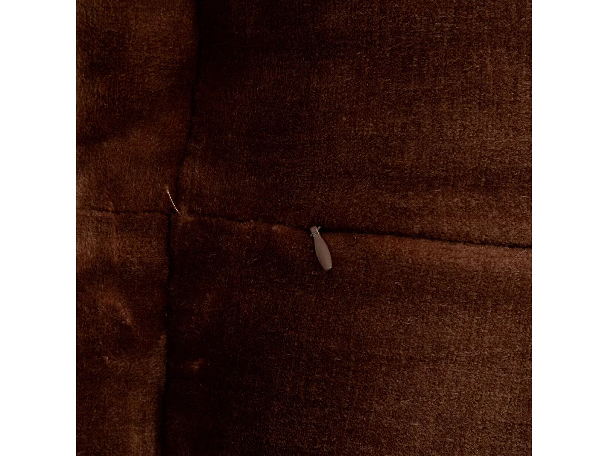 Coussin Déco Flanelle "Cuddly" 53x53cm Marron