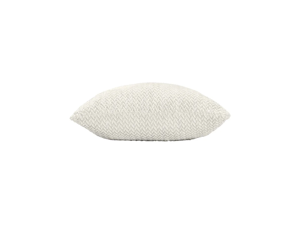 Coussin Déco en Flanelle "Flanela" 45x45cm Naturel