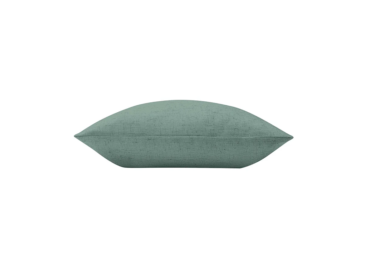 Coussin Effet Lin Tissé "Nando" 60x60cm Vert Cèdre