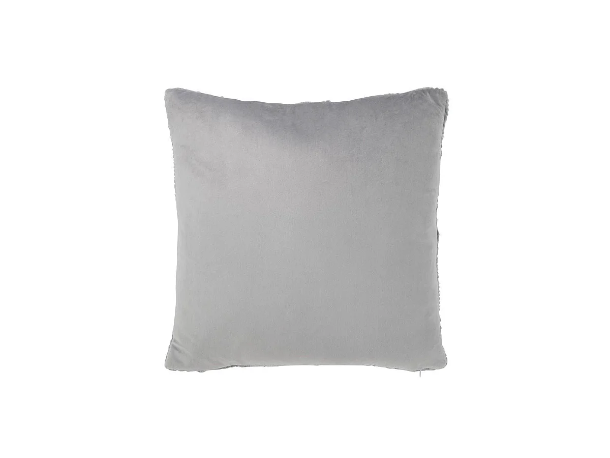 Coussin Déco Tricoté "Twist" 45x45cm Gris