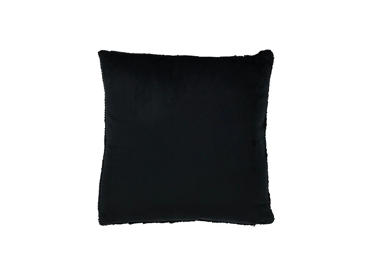 Coussin Déco Tricoté "Twist" 45x45cm Noir