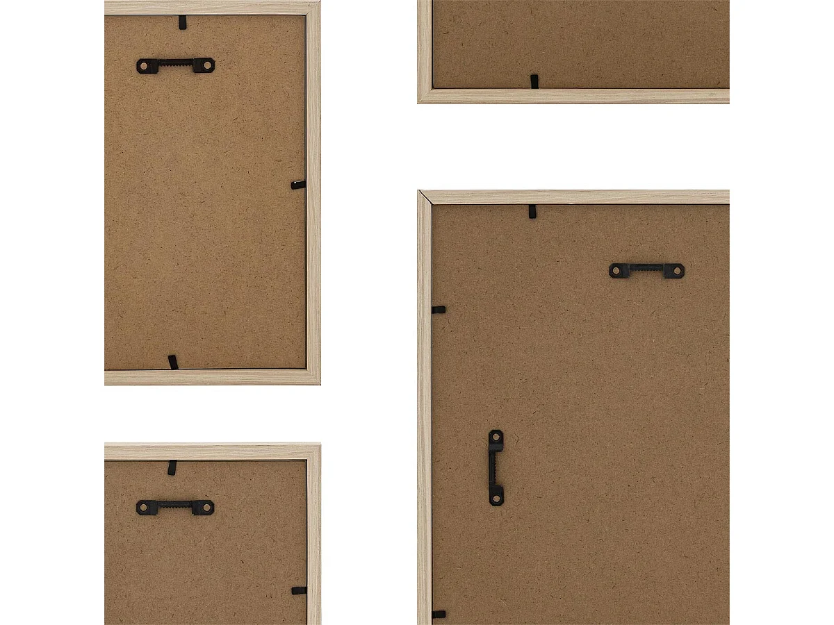 Lot de 5 Cadres Photo "Erin" 31cm Naturel