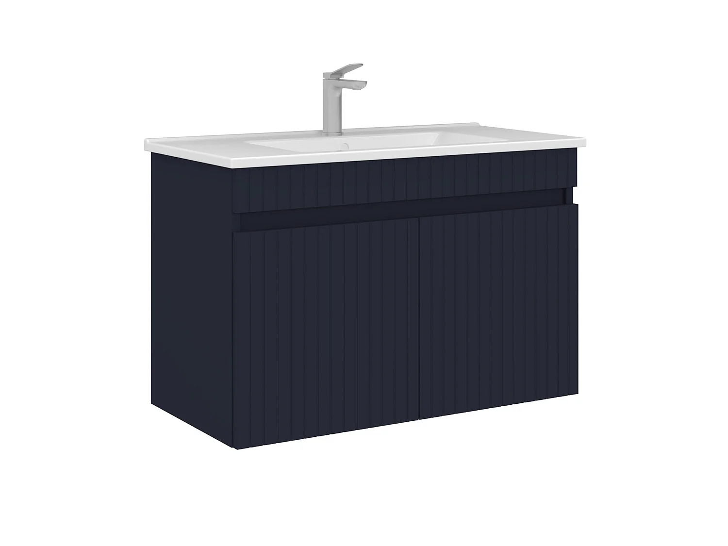 Wastafelmeubel "Tivoli 85" - 85 x 45 x 57 cm - Mat marineblauw