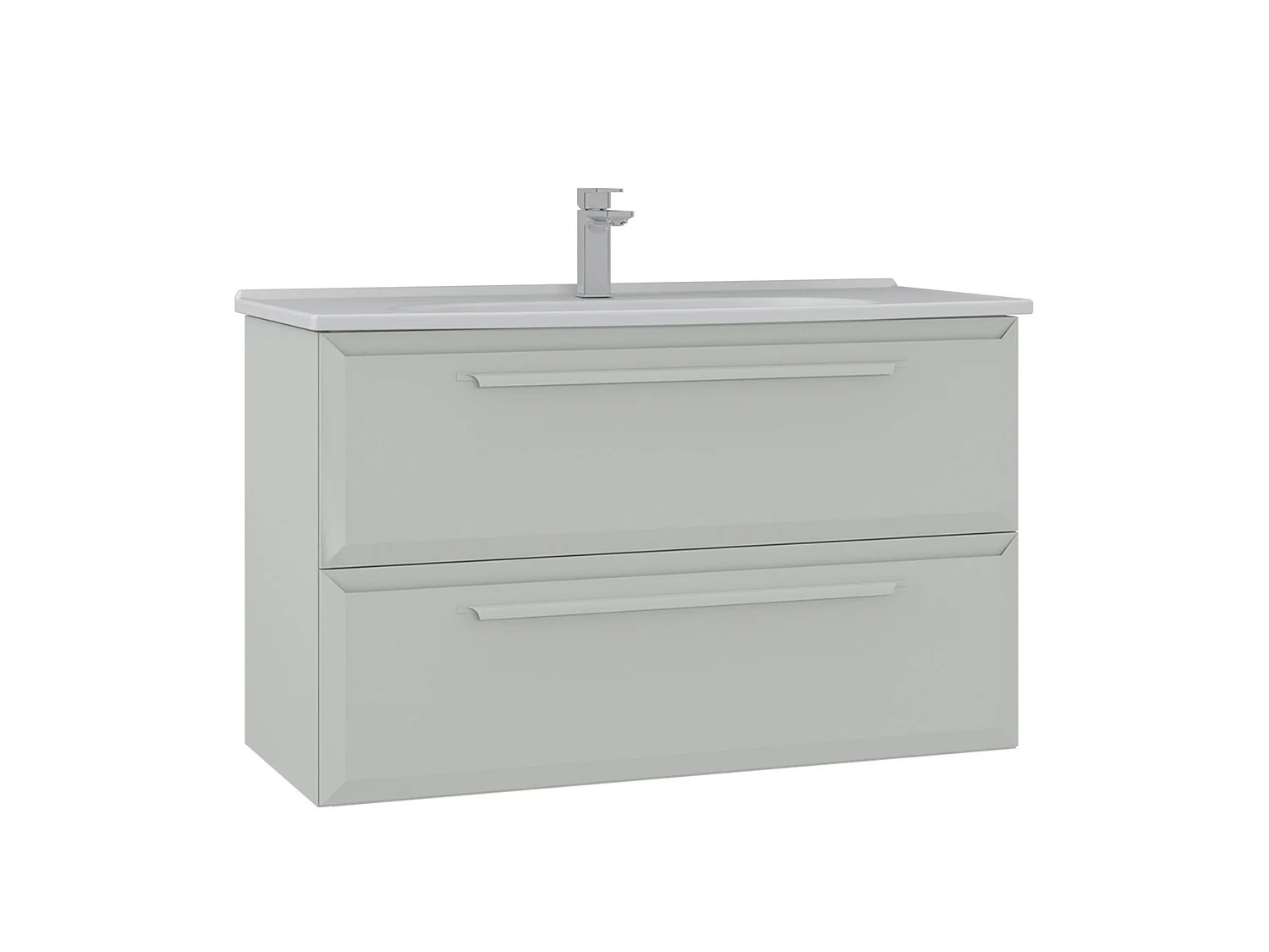 Meuble Vasque "Nuvola 100 v2" - 100 x 50 x 62 cm - Cashmere