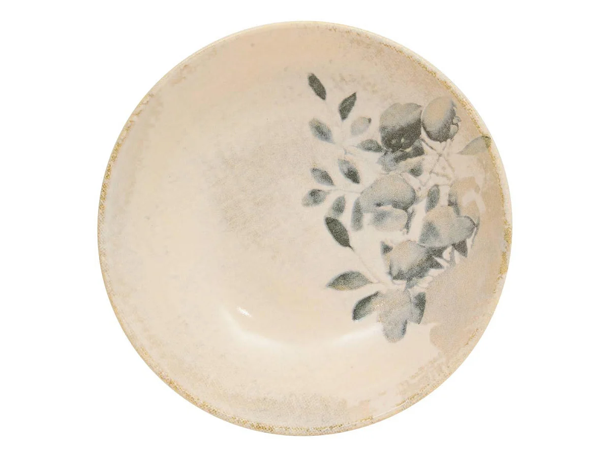 Lot de 6 Assiettes Creuses "Silvia" 20cm Gris