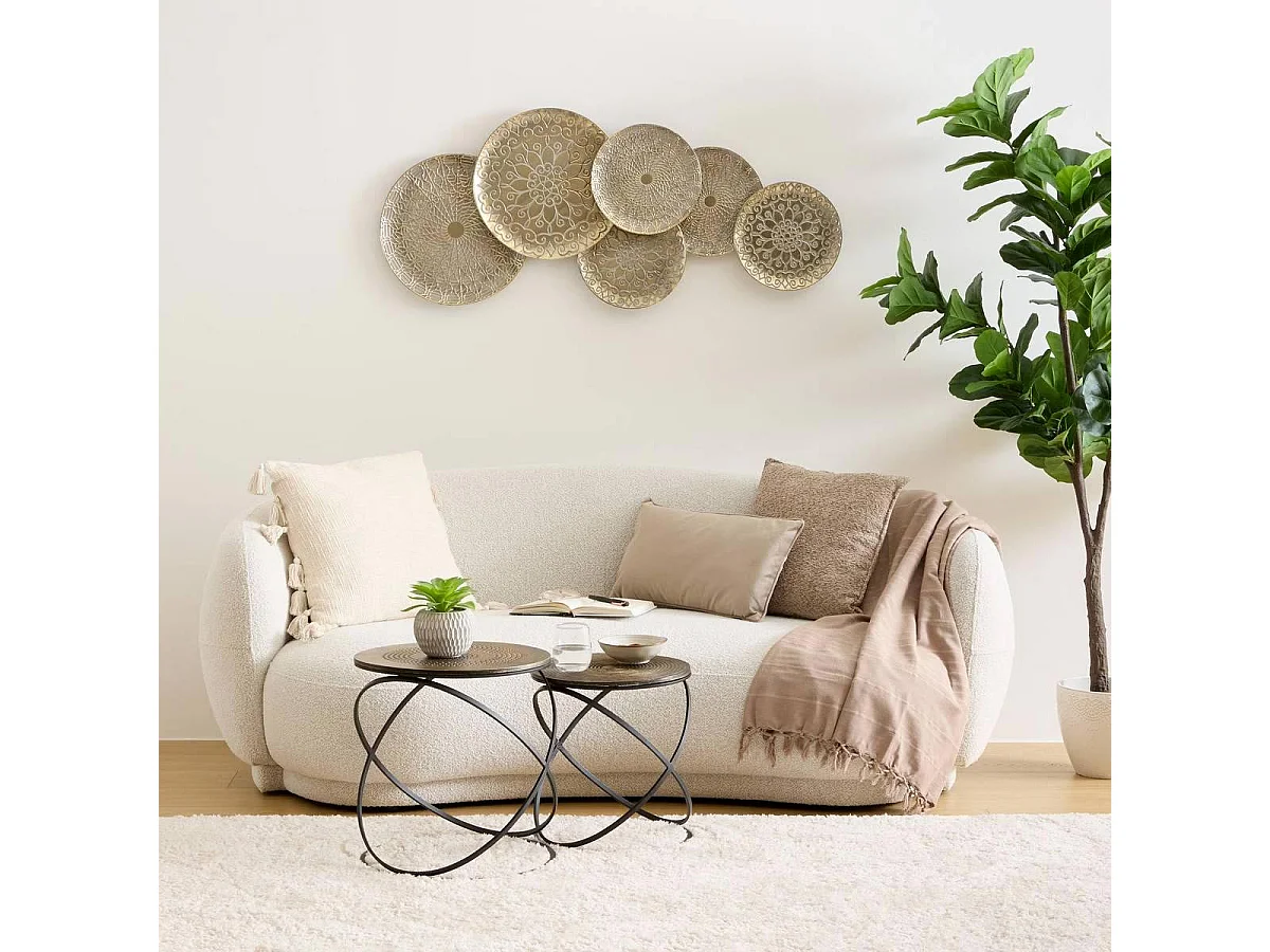 Déco Murale en Métal "Junon" 117cm Doré