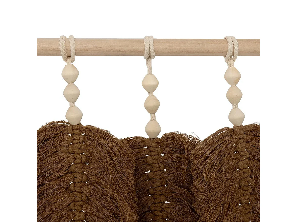 Déco Murale Feuilles en Tissu "Odina" 58cm Naturel