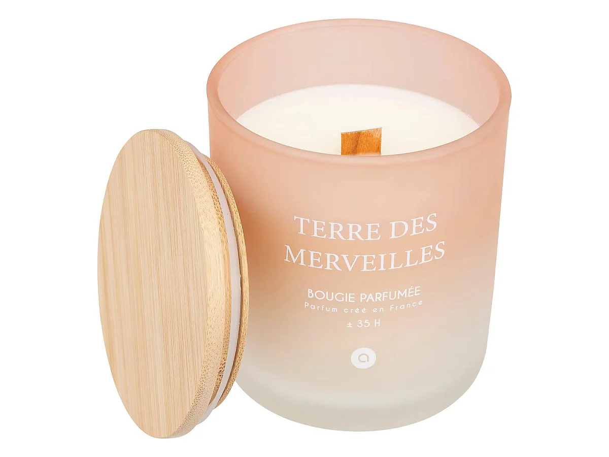 Bougie Parfumée en Verre "Sana" 255g Terre des Merveilles