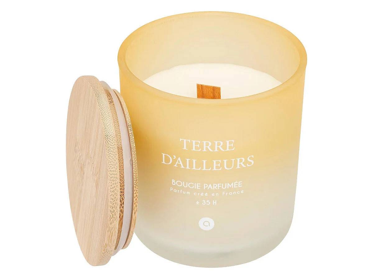 Bougie Parfumée en Verre "Sana" 255g Terre d'Ailleurs