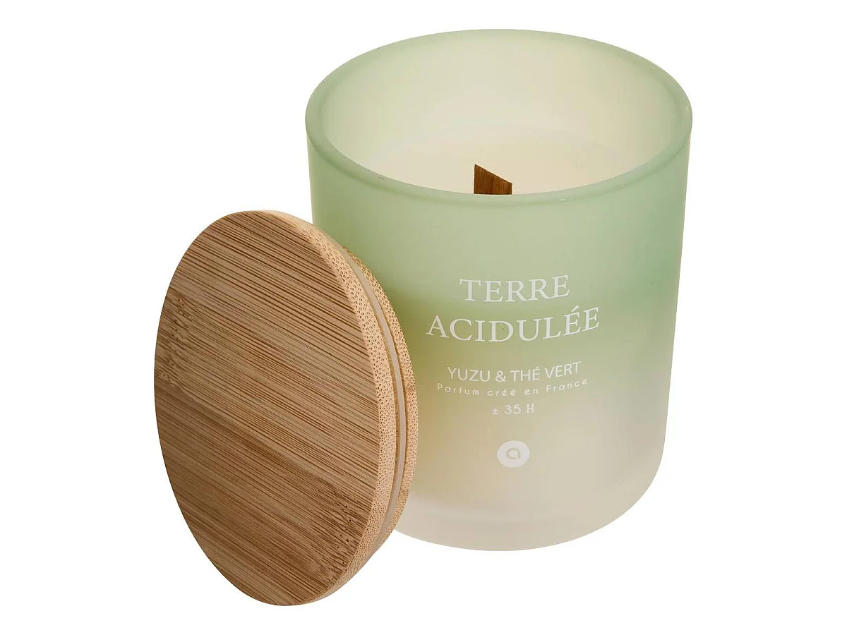 Bougie Parfumée en Verre "Sana" 255g Terre Acidulée