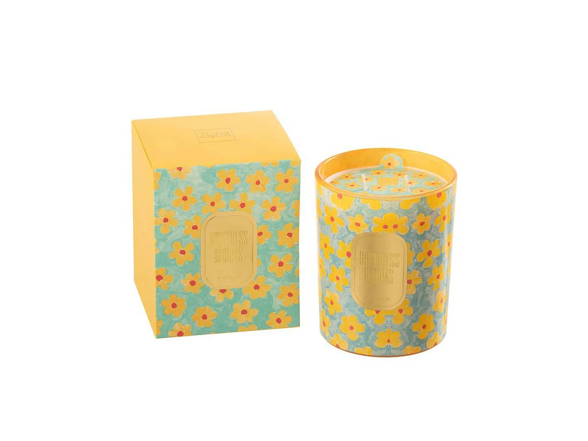 Bougie Parfumée "Happiness Blooms" 13cm Ylang Ylang