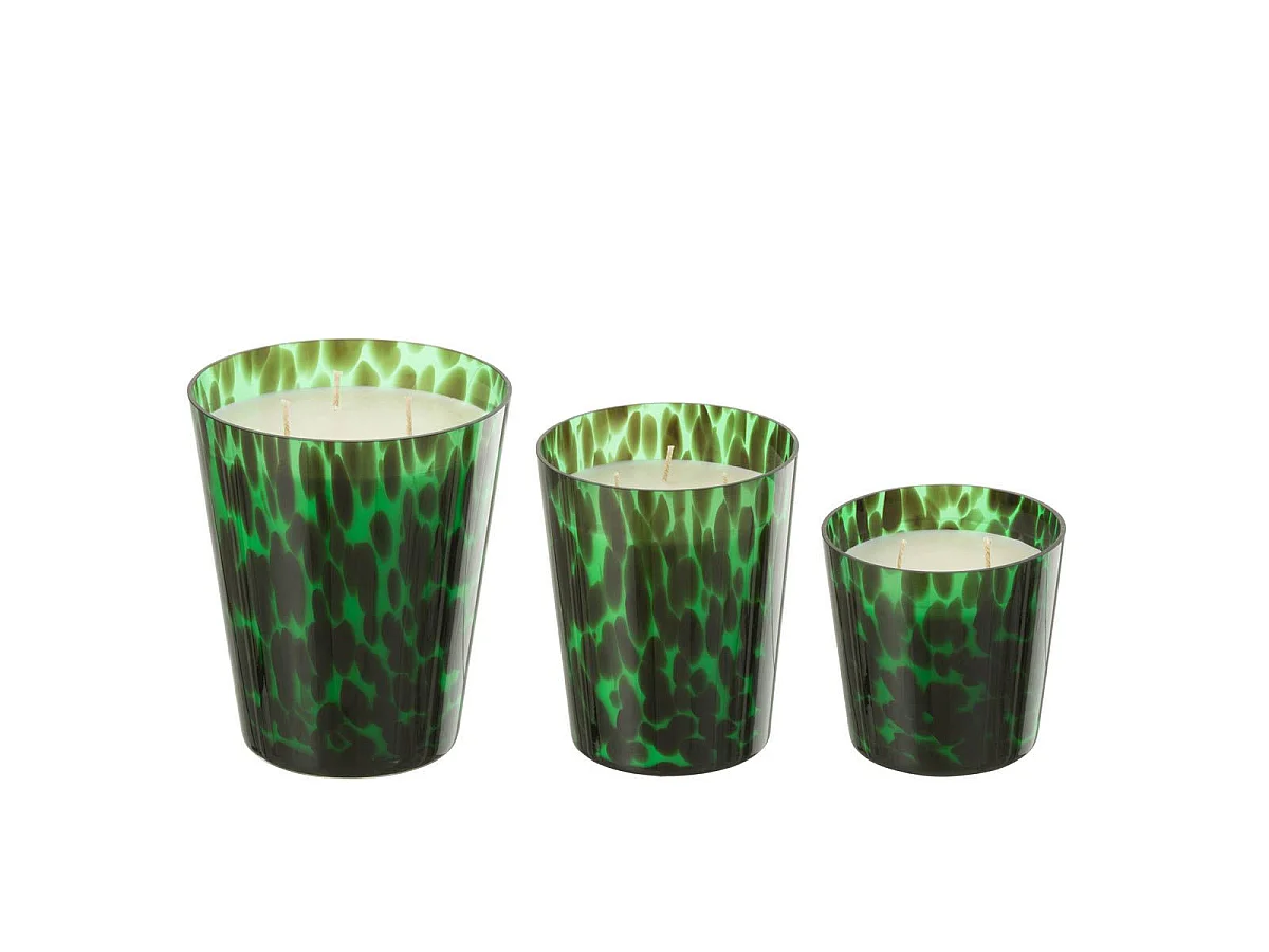 Bougie Parfumée "Noa" 16cm Bois de Santal Vert