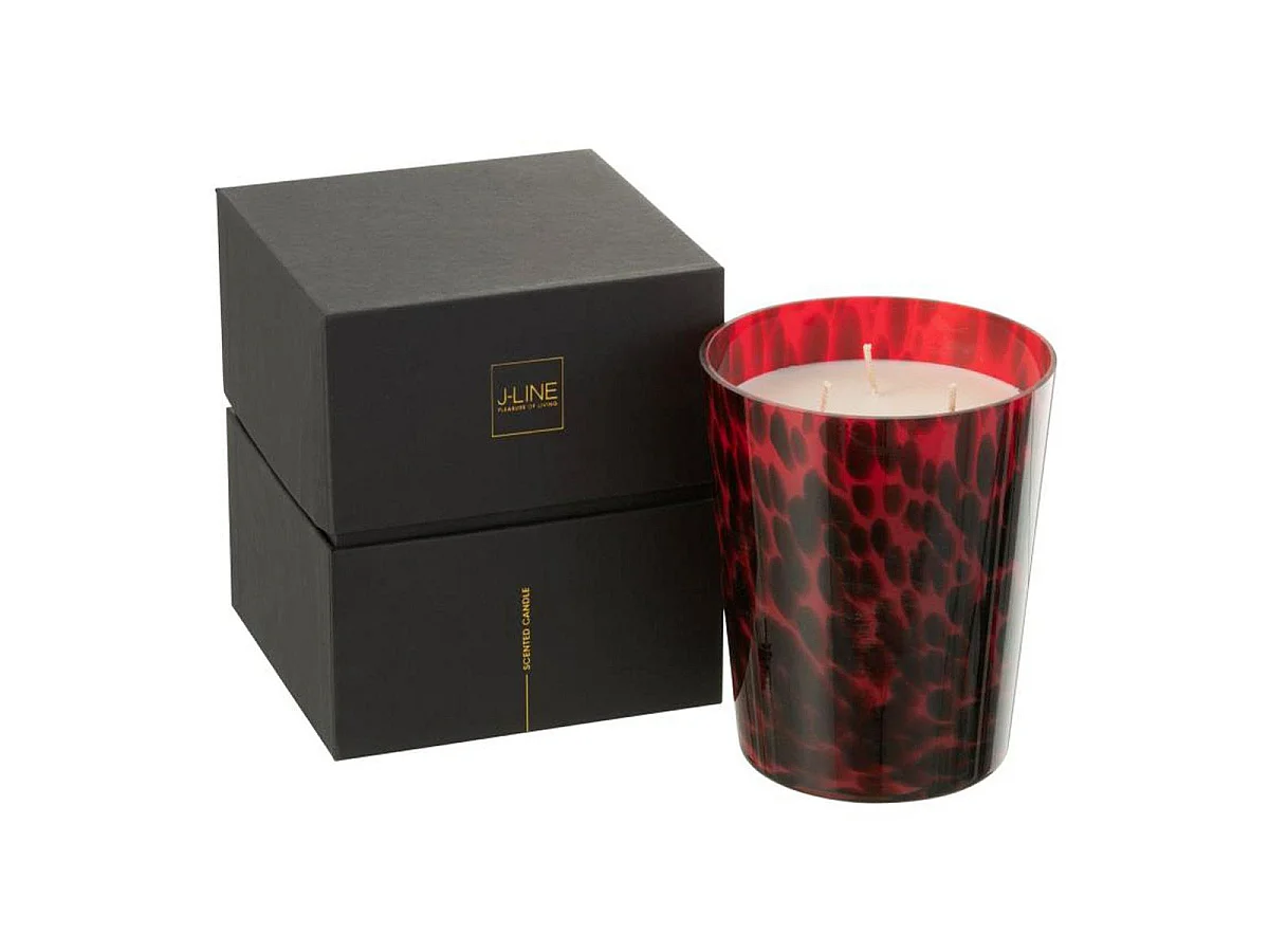 Bougie Parfumée "Noa" 16cm Bois de Santal Rouge