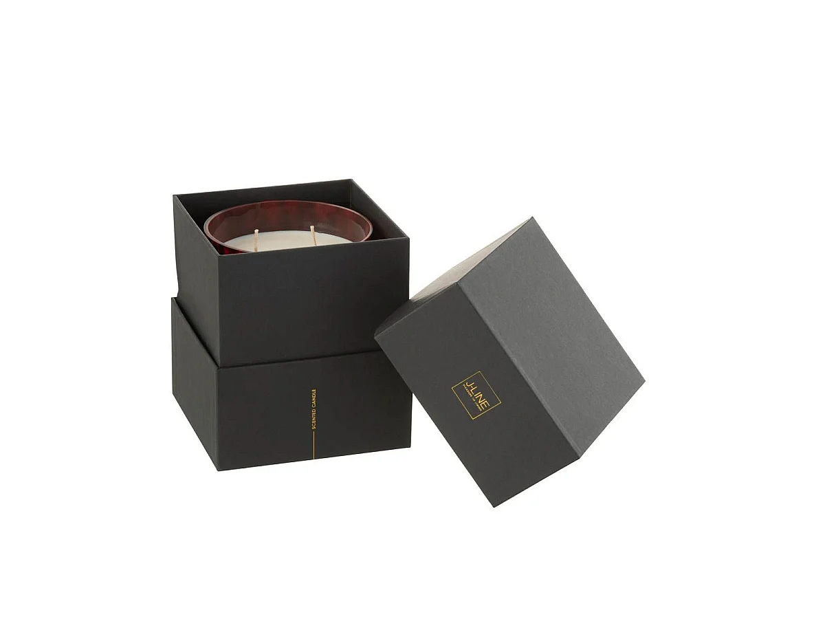 Bougie Parfumée "Noa" 16cm Bois de Santal Rouge