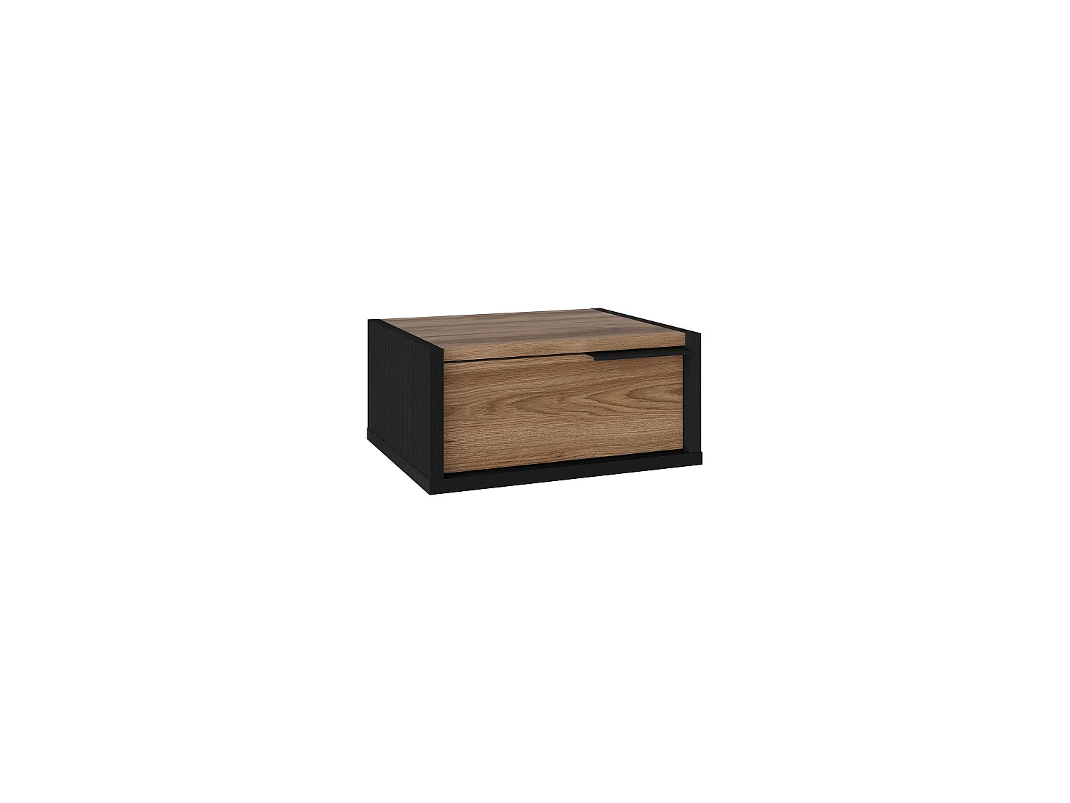 Table de chevet en bois "Eco" - 40 x 30 x 19 cm - Marron