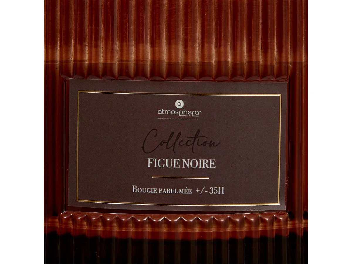 Bougie Parfumée en Verre "Albie" 635g Figue Noire