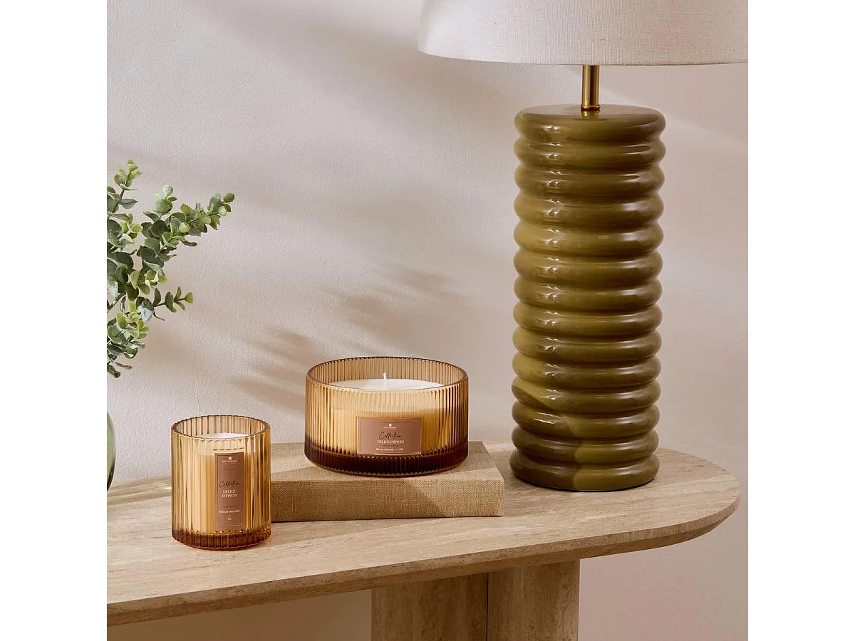 Bougie Parfumée en Verre "Albie" 635g Délice d'Épices