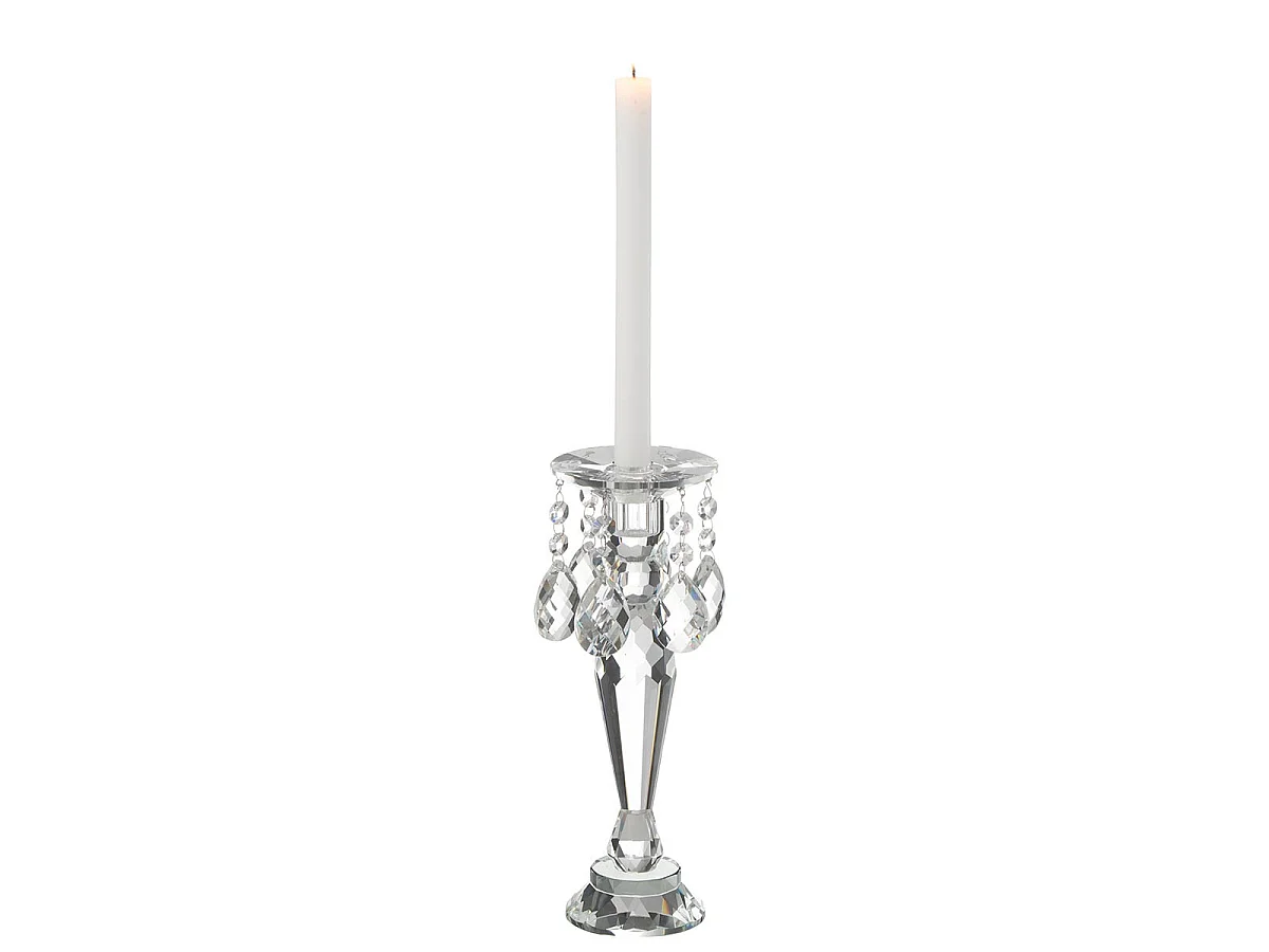 Chandelier Design en Cristal "Louise" 28cm Transparent