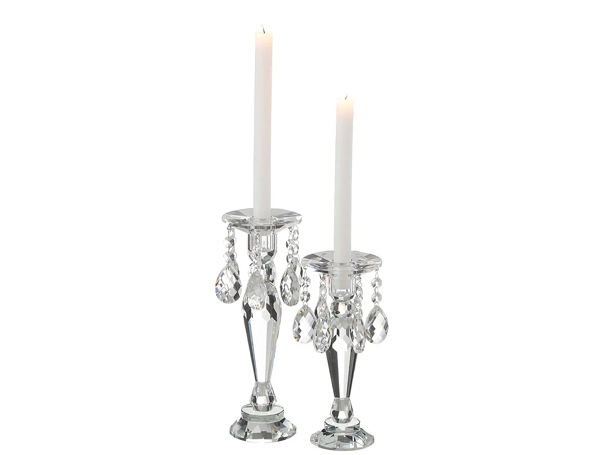 Chandelier Design en Cristal "Louise" 28cm Transparent